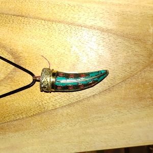 Turkish horn necklace